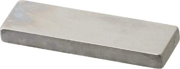 Mitutoyo - 0.126" Rectangular Steel Gage Block - Accuracy Grade 0, Includes Certificate of Inspection - Strong Tooling