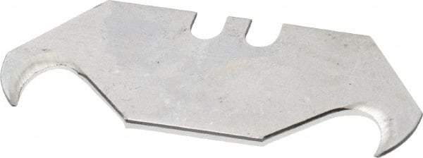 Stanley - 100 Piece Carbon Steel Hook Blade - 2-7/16" OAL, 0.025" Blade Thickness - Strong Tooling