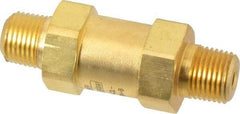 Parker - 1/8" Brass Check Valve - Inline, MNPT x MNPT, 3,000 WOG - Strong Tooling