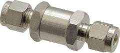 Parker - 1/4" Stainless Steel Check Valve - Inline, Comp x Comp, 6,000 WOG - Strong Tooling