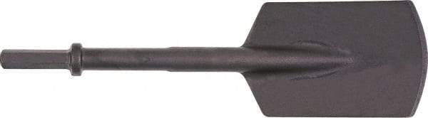 Ingersoll-Rand - 5-1/2" Head Width, 16" OAL, 0.7" Shank Diam, Spade Chisel - Hex Drive, Hex Shank, Steel - Strong Tooling