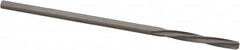 Magafor - 1.4402mm Solid Carbide 4 Flute Chucking Reamer - Spiral Flute, 0.0567" Straight Shank, 25/64" Flute Length, 1-9/16" OAL - Strong Tooling