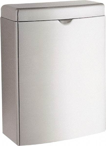 Bobrick - Stainless Steel Feminine Hygiene Product Receptacle - Surface Mount, 10" High x 7-1/2" Wide x 3-13/16" Deep - Strong Tooling