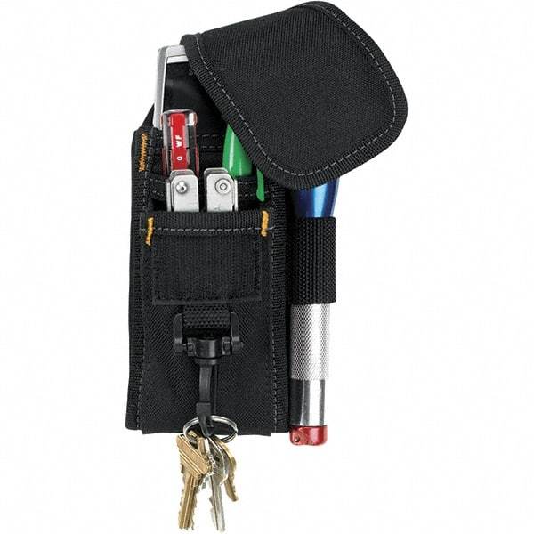 CLC - Cell Phone Holster with 5 Pockets - Ballistic Polyester, Black, 4" Wide x 7" High x 2" Deep - Strong Tooling