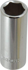 Blackhawk by Proto - 3/8" Drive, Deep Hand Socket - 6 Points, 1-13/16" OAL, Chrome Finish - Strong Tooling