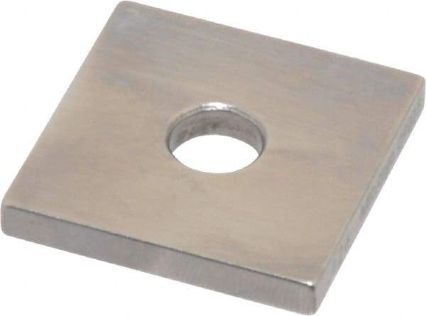 Mitutoyo - 0.126" Square Steel Gage Block - Accuracy Grade 0, Includes Certificate of Inspection - Strong Tooling