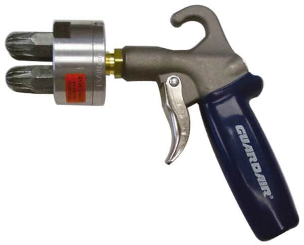 Guardair - 120 Max psi Maximum Air Cluster Safety Air Gun - 1/4 NPT Inlet, Zinc - Strong Tooling