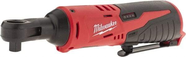 Milwaukee Tool - 3/8" Drive 12 Volt Inline Cordless Impact Wrench & Ratchet - 250 RPM, 35 Ft/Lb Torque, Lithium-Ion Batteries Not Included - Strong Tooling