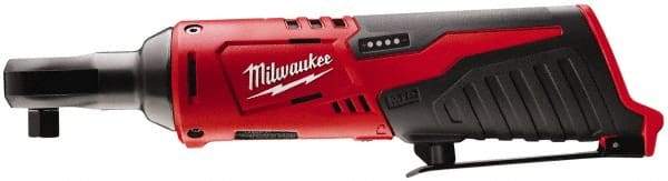 Milwaukee Tool - 1/4" Drive 12 Volt Inline Cordless Impact Wrench & Ratchet - 250 RPM, 30 Ft/Lb Torque, Lithium-Ion Batteries Not Included - Strong Tooling