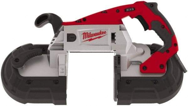 Milwaukee Tool - 120 Volt, Electric Handheld Bandsaw - 5 Inch (Round) and 5 x 5 Inch (Rectangular) Depth of Cut, 300 and 380 SFPM, 11 Amp - Strong Tooling