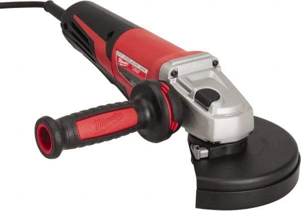 Milwaukee Tool - 6" Wheel Diam, 9,000 RPM, Corded Angle & Disc Grinder - 5/8-11 Spindle, 120 Volts, 13 Amps - Strong Tooling