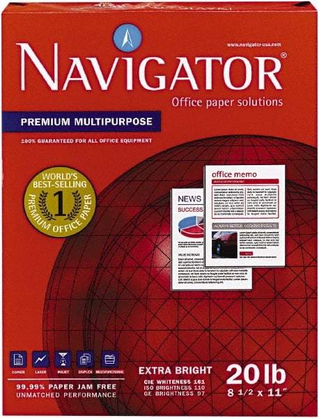 Navigator - White Copy Paper - Use with Laser Printers, Copiers, Fax Machines, Multifunction Machines - Strong Tooling