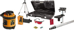 Johnson Level & Tool - 800' (Exterior) Measuring Range, 1/8" at 50' Accuracy, Self-Leveling Rotary Laser - ±3° Self Leveling Range, 200, 400 & 600 RPM, 2 Beams, AA Battery Included - Strong Tooling