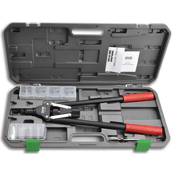 Marson - Riveter Kits Type: Blind Rivet/Rivet Nut Tool Kit Minimum Size (Inch): #10-32 - Strong Tooling