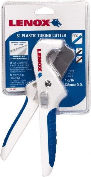 Lenox - 3/8" to 1" Pipe Capacity, Tube Cutter - Cuts Plastic, Rubber, PVC, CPVC - Strong Tooling