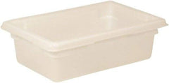 Rubbermaid - Rectangular, White Polyethylene Food Tote Box - 6" High x 12" Wide x 18" Long, with Snap-On Lid - Strong Tooling