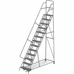 TRI-ARC - Rolling & Wall Mounted Ladders & Platforms Type: Rolling Warehouse Ladder Style: Rolling Platform Ladder - Strong Tooling