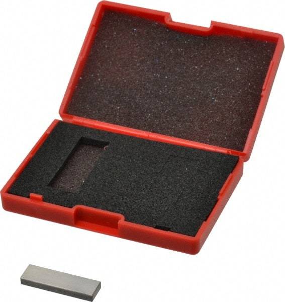 SPI - 0.138" Rectangular Steel Gage Block - Accuracy Grade AS-1, Includes NIST Traceability Certification - Strong Tooling