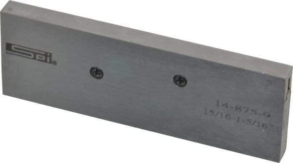 SPI - 15/16 to 1-5/16" Adjustable Parallel - 3-9/16" Long x 9/32" Thick - Strong Tooling