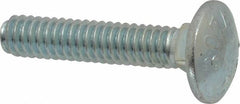 Value Collection - 1/4-20 UNC 1-1/4" Length Under Head, Standard Square Neck, Carriage Bolt - Grade 2 Steel, Zinc-Plated Finish - Strong Tooling