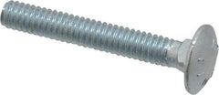 Value Collection - 1/4-20 UNC 1-3/4" Length Under Head, Standard Square Neck, Carriage Bolt - Grade 2 Steel, Zinc-Plated Finish - Strong Tooling