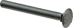 Value Collection - 1/4-20 UNC 2-1/4" Length Under Head, Standard Square Neck, Carriage Bolt - Grade 2 Steel, Zinc-Plated Finish - Strong Tooling