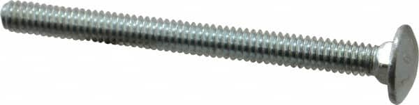 Value Collection - 1/4-20 UNC 3" Length Under Head, Standard Square Neck, Carriage Bolt - Grade 2 Steel, Zinc-Plated Finish - Strong Tooling