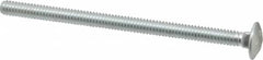 Value Collection - 1/4-20 UNC 4" Length Under Head, Standard Square Neck, Carriage Bolt - Grade 2 Steel, Zinc-Plated Finish - Strong Tooling