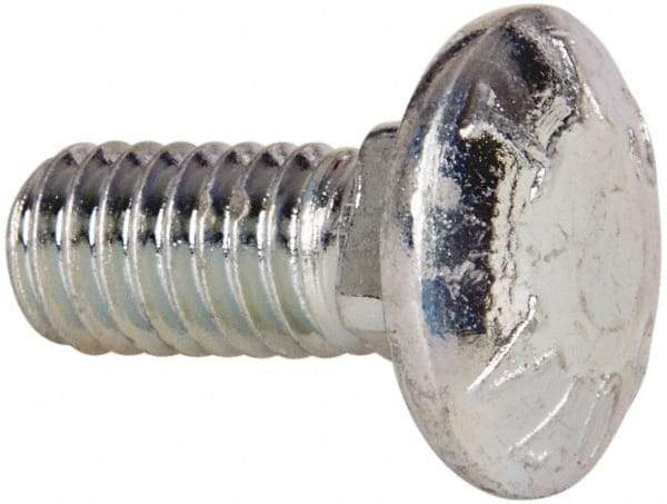 Value Collection - 5/16-18 UNC 3/4" Length Under Head, Standard Square Neck, Carriage Bolt - Grade 2 Steel, Zinc-Plated Finish - Strong Tooling