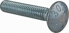 Value Collection - 5/16-18 UNC 1-3/4" Length Under Head, Standard Square Neck, Carriage Bolt - Grade 2 Steel, Zinc-Plated Finish - Strong Tooling