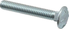 Value Collection - 5/16-18 UNC 2" Length Under Head, Standard Square Neck, Carriage Bolt - Grade 2 Steel, Zinc-Plated Finish - Strong Tooling