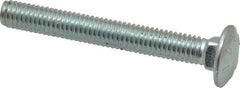 Value Collection - 3/8-16 UNC 3" Length Under Head, Standard Square Neck, Carriage Bolt - Grade 2 Steel, Zinc-Plated Finish - Strong Tooling