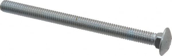 Value Collection - 3/8-16 UNC 5" Length Under Head, Standard Square Neck, Carriage Bolt - Grade 2 Steel, Zinc-Plated Finish - Strong Tooling