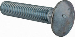 Value Collection - 1/2-13 UNC 2-1/2" Length Under Head, Standard Square Neck, Carriage Bolt - Grade 2 Steel, Zinc-Plated Finish - Strong Tooling