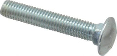 Value Collection - 1/2-13 UNC 3" Length Under Head, Standard Square Neck, Carriage Bolt - Grade 2 Steel, Zinc-Plated Finish - Strong Tooling