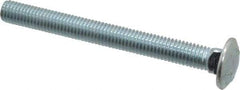 Value Collection - 1/2-13 UNC 5" Length Under Head, Standard Square Neck, Carriage Bolt - Grade 2 Steel, Zinc-Plated Finish - Strong Tooling