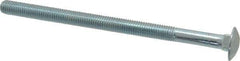 Value Collection - 1/2-13 UNC 8" Length Under Head, Standard Square Neck, Carriage Bolt - Grade 2 Steel, Zinc-Plated Finish - Strong Tooling