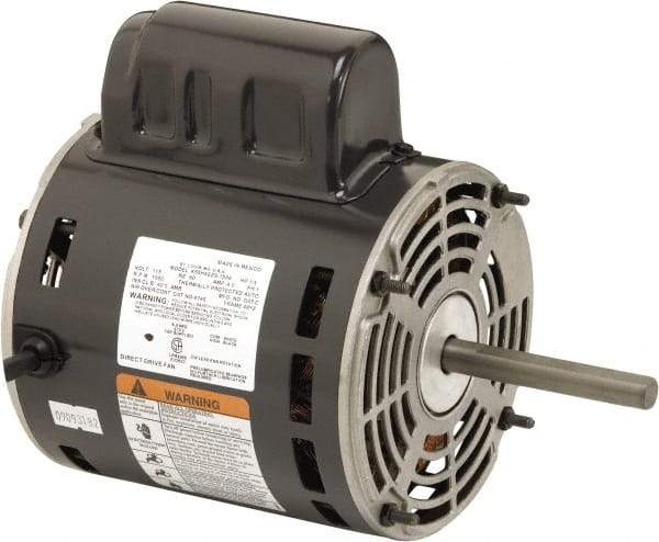 US Motors - 1/3 hp, ODP Enclosure, Auto Thermal Protection, 1,650 RPM, 115 Volt, 60 Hz, Industrial Electric AC/DC Motor - Size 48 Frame, Stud Mount, 1 Speed, Ball Bearings, 4.0 Full Load Amps, B Class Insulation, CW Lead End - Strong Tooling