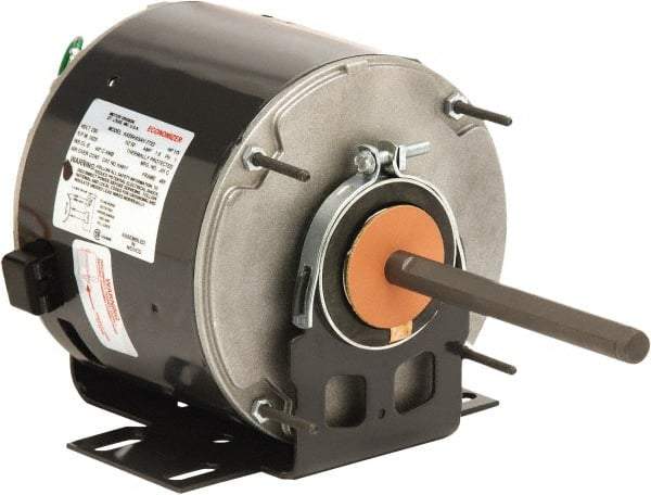 US Motors - 1/3 hp, ODP Enclosure, Auto Thermal Protection, 825 RPM, 208-230 Volt, 60 Hz, Industrial Electric AC/DC Motor - Size 48 Frame, Hub/Stud Mount, 1 Speed, Ball Bearings, 2.7 Full Load Amps, B Class Insulation, CCW Lead End Rev - Strong Tooling