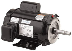 US Motors - 3 hp, ODP Enclosure, No Thermal Protection, 3,450 RPM, 208-230 Volt, 60 Hz, Industrial Electric AC/DC Motor - Size 182 Frame, C-Face/Base Mount, 1 Speed, Ball Bearings, 14.0-13.2 Full Load Amps, B Class Insulation, Reversible - Strong Tooling