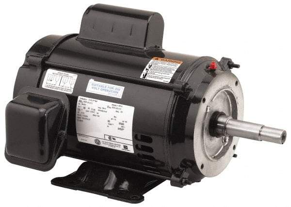 US Motors - 10 hp, ODP Enclosure, 3,500 RPM, 230 Volt, 60 Hz, Industrial Electric AC/DC Motor - Size 215 Frame, Horizontal-Footed Mount, 1 Speed, Ball Bearings, 40.0 Full Load Amps, F Class Insulation - Strong Tooling