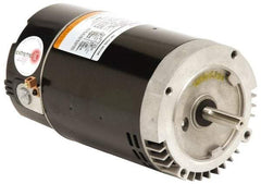 US Motors - 1.5 hp, ODP Enclosure, Auto Thermal Protection, 3,450 RPM, 115/230 Volt, 60 Hz, Industrial Electric AC/DC Motor - Size 56 Frame, C-Face Mount, 1 Speed, Ball Bearings, B Class Insulation, CW Lead End - Strong Tooling