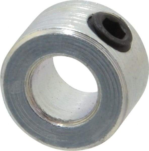 Climax Metal Products - 1/4" Bore, Steel, Set Screw Shaft Collar - 1/2" Outside Diam, 5/16" Wide - Strong Tooling