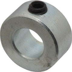 Climax Metal Products - 7/16" Bore, Steel, Set Screw Shaft Collar - 7/8" Outside Diam, 7/16" Wide - Strong Tooling