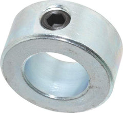 Climax Metal Products - 5/8" Bore, Steel, Set Screw Shaft Collar - 1-1/8" Outside Diam, 1/2" Wide - Strong Tooling