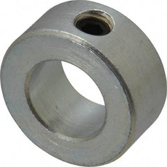 Climax Metal Products - 11/16" Bore, Steel, Set Screw Shaft Collar - 1-1/4" Outside Diam, 9/16" Wide - Strong Tooling