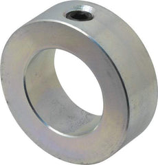 Climax Metal Products - 1-3/16" Bore, Steel, Set Screw Shaft Collar - 2" Outside Diam, 11/16" Wide - Strong Tooling