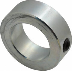 Climax Metal Products - 1-1/4" Bore, Steel, Set Screw Shaft Collar - 2" Outside Diam, 11/16" Wide - Strong Tooling