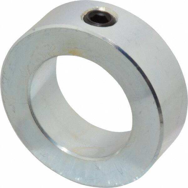 Climax Metal Products - 1-5/16" Bore, Steel, Set Screw Shaft Collar - 2-1/8" Outside Diam, 11/16" Wide - Strong Tooling