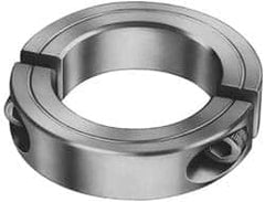 Climax Metal Products - 3mm Bore, Steel, Two Piece Shaft Collar - 11/16" Outside Diam - Strong Tooling